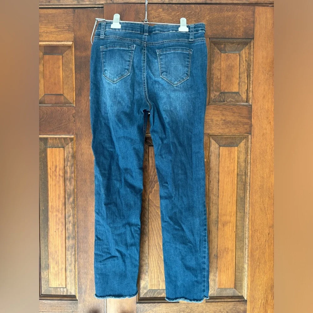 Imperial Star Girls Distressed Jeans Snap Fly 16